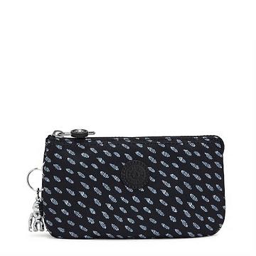 Bolsas Kipling Creativity Large Printed Pouch Negros Blancos | MX 2092SG